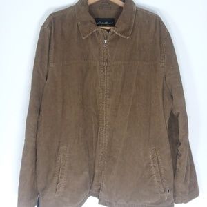 Eddie Bauer Corduroy Coat Wool Blend Lined XL Tall